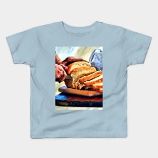 Cooking - Grandma Slicing Bread Kids T-Shirt
